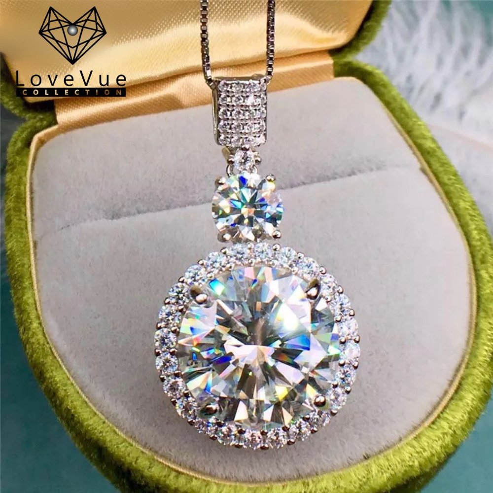 Certified 11ct. t.w. Diamond Necklace 18k White Gold over Italian Silver - Picture 4 of 16